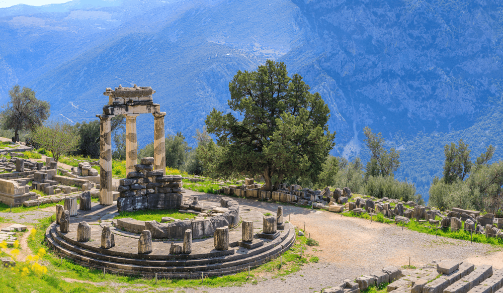 Nature et ruines en Grèce