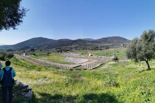 Die Stadionanlage in Messini